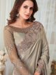 Silver Party Wear Saree With Embroidery