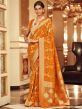 Yellow Festive Bandhej Saree In Chiffon