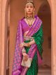 Green Wedding Wear Patola Saree In Silk