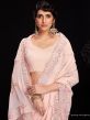 Pink Embroidered Festive Sari In Georgette