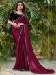 Maroon Color Party Wear Saree