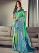 Green Wedding Wear Silk Saree With Blouse