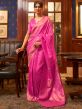 Pink Art Silk Saree In Traditional Style