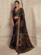 Black Party Wear Saree With Blouse