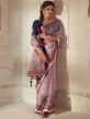 Pink Brasso Saree With Blouse