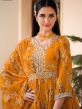 Yellow Anarkali Suit With Floral Prints