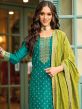 Green Casual Wear Suit Set In Pant Style