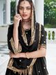 Black Festive Heavy Border Lengha With Choli