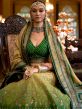 Green Traditional Bridal Lehenga With Embroidery