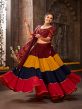 Multicolor Navratri Chaniya Choli In Rayon