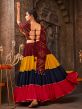 Multicolor Navratri Chaniya Choli In Rayon