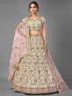 White Colour Georgette Fabric Designer Lehenga.