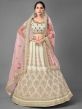 Beautiful Designer Lehenga White Colour in Georgette Fabric.