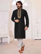 Black Colour Party Wear Kurta Pajama.