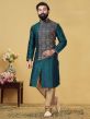 Green Colour Dupion Silk Designer Kurta Pajama.