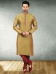 Maroon Color Designer Kurta Pyjama In Jacquard