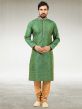 Green Colour Designer Kurta Pajama.