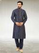 Blue Colour Mens Designer Kurta Pajama.