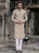 Cream Colour Cotton Kurta Pajama For Men.