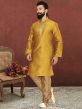 Mustard Yellow Colour Wedding Kurta Pajama.