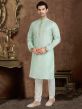 Green Colour Mens Kurta Pajama.