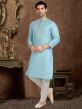 Sky Blue Colour Mens Kurta Pajama.