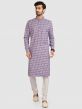 Light Purple Colour Cotton Kurta Pajama.