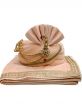 Peach Colour Mens Wedding Turban in Silk Fabric.