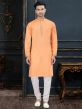 Orange Colour Cotton Kurta Pajama.