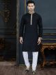 Black Colour Party Wear Kurta Pajama.