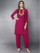 Red,Pink Colour Designer Salwar Suit in Georgette Fabric.