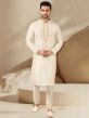 Cream Colour Designer Kurta Pyjama