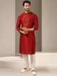 Maroon Colour Designer Kurta Pajama.