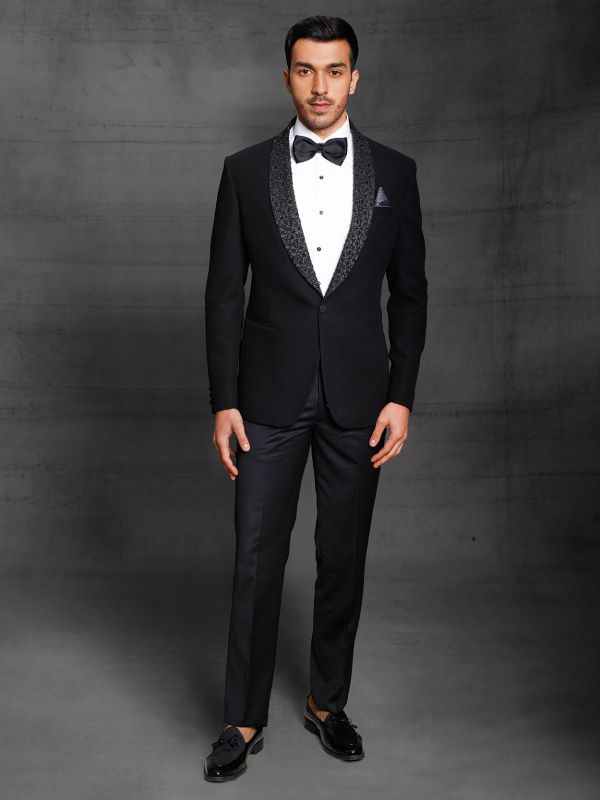 black suit for party