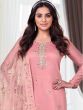 Pink Embroidered Pant Style Salwar Kameez