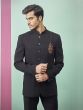 Black Colour Indian Jodhpuri Suit.