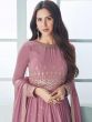 Pink Sequins Embroidered Anarkali Suit With Dupatta