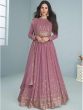 Pink Sequins Embroidered Anarkali Suit With Dupatta