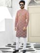 Pink Readymade Printed Kurta Pyjama