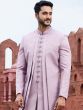 Purple Jacket Style Indowestern For Mens