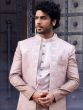 Pink Shaded Silk Indo Western Sherwani