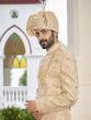 Golden Stone Embroidered Anarkali Style Sherwani