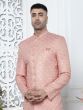 Rose Pink Indowestern Set For Mens