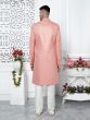 Rose Pink Indowestern Set For Mens