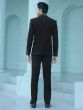 Black Beads Enhanced Designed Mens Three Piece Tuxedo Suit