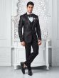 Black Beads Enhanced Mens Tuxedo Set