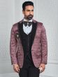 Dusty Pink Mens Tuxedo Set In Three Piece