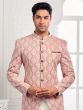 Baby Pink Thread Embroidered Menswear Jodhpuri