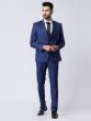 Navy Blue Mens Suit In Imported Fabric