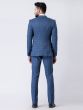 Light Blue Mens Suit In Checks Design